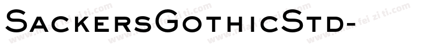 SackersGothicStd字体转换