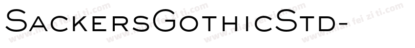 SackersGothicStd字体转换