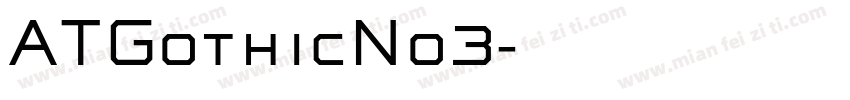 ATGothicNo3字体转换