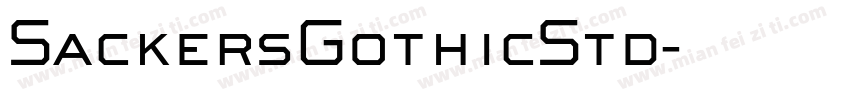 SackersGothicStd字体转换