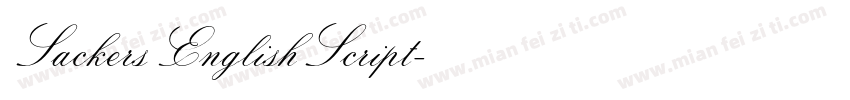 SackersEnglishScript字体转换