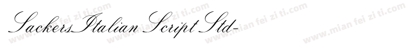 SackersItalianScriptStd字体转换