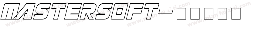 MasterSoft字体转换