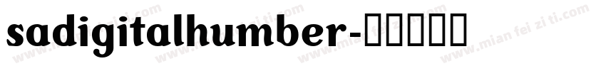 sadigitalhumber字体转换