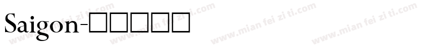 Saigon字体转换