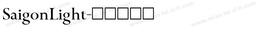 SaigonLight字体转换