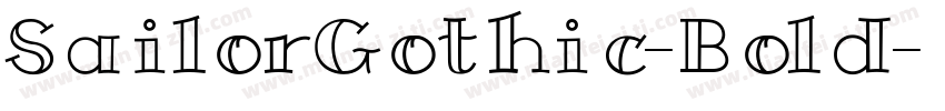SailorGothic-Bold字体转换