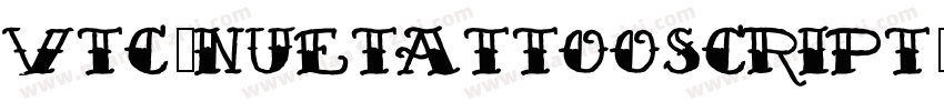 Vtc-NueTattooScript字体转换