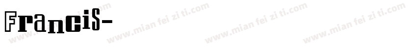 Francis字体转换