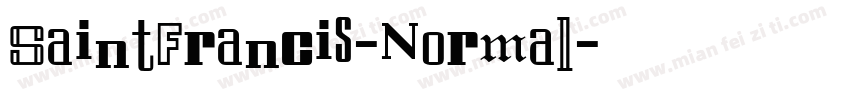 SaintFrancis-Normal字体转换