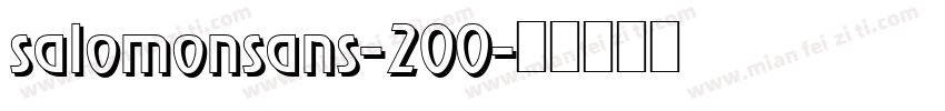 salomonsans-200字体转换