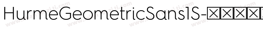 HurmeGeometricSans1S字体转换