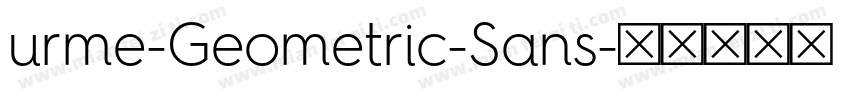 urme-Geometric-Sans字体转换