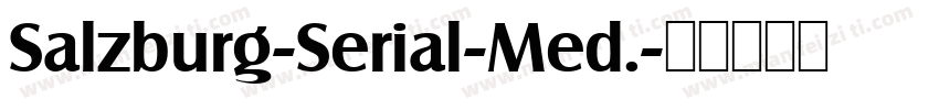 Salzburg-Serial-Med.字体转换