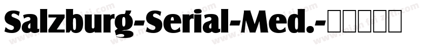 Salzburg-Serial-Med.字体转换