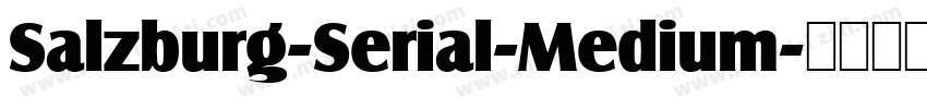 Salzburg-Serial-Medium字体转换