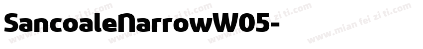 SancoaleNarrowW05字体转换