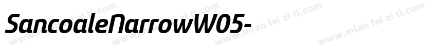 SancoaleNarrowW05字体转换