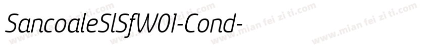 SancoaleSlSfW01-Cond字体转换