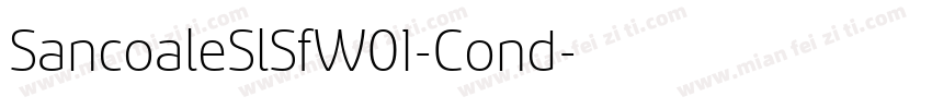 SancoaleSlSfW01-Cond字体转换