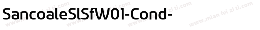 SancoaleSlSfW01-Cond字体转换