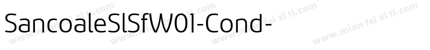 SancoaleSlSfW01-Cond字体转换