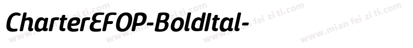 CharterEFOP-BoldItal字体转换