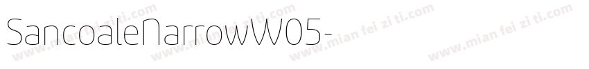 SancoaleNarrowW05字体转换