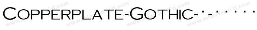 Copperplate-Gothic-粗字体转换