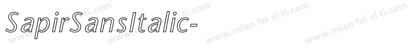 SapirSansItalic字体转换