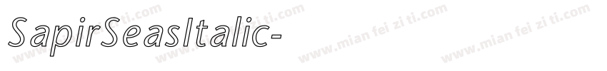 SapirSeasItalic字体转换