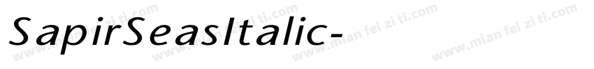 SapirSeasItalic字体转换