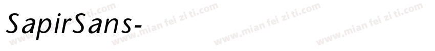 SapirSans字体转换
