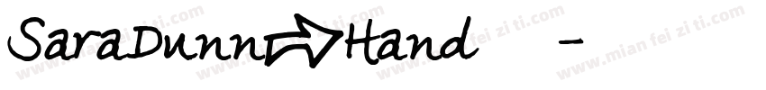 SaraDunn_Hand转换器字体转换