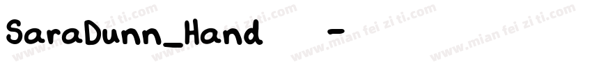 SaraDunn_Hand转换器字体转换