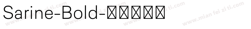 Sarine-Bold字体转换