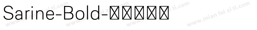 Sarine-Bold字体转换