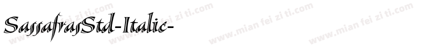 SassafrasStd-Italic字体转换
