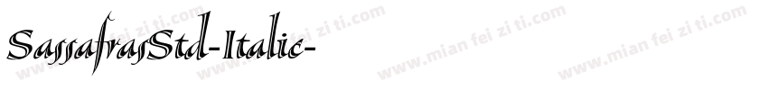SassafrasStd-Italic字体转换