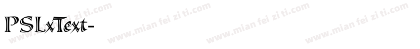 PSLxText字体转换
