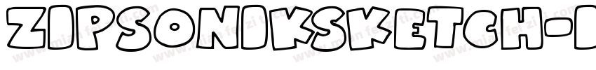 ZipSonikSketch-Italic字体转换