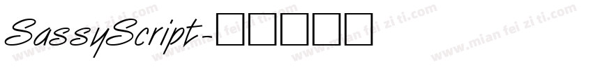 SassyScript字体转换