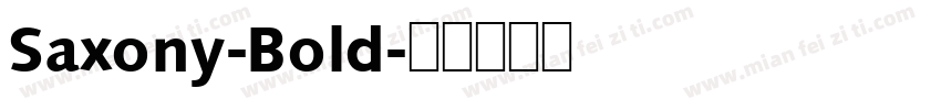 Saxony-Bold字体转换