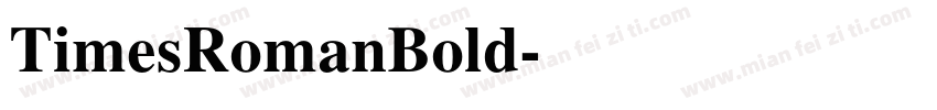 TimesRomanBold字体转换