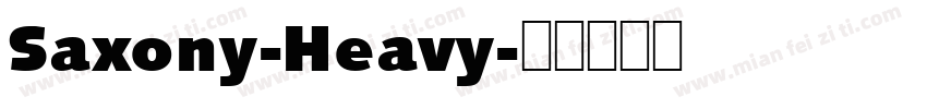 Saxony-Heavy字体转换