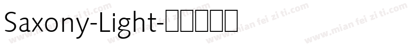 Saxony-Light字体转换