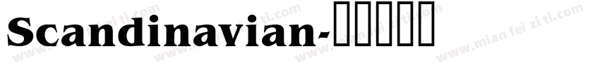 Scandinavian字体转换
