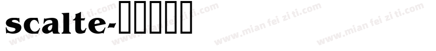 scalte字体转换