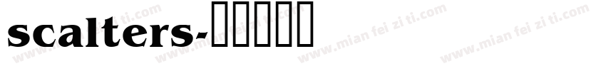 scalters字体转换