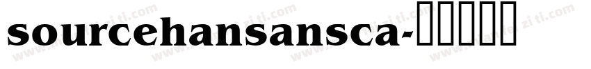 sourcehansansca字体转换